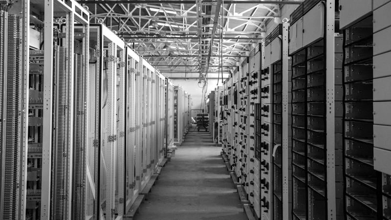 Data centre aisle